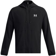 Under Armour Men's Stretch Wind-Resistant Windbreaker Black/White