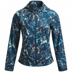 Under Armour Armour Ua Storm Outrun Cold Jacket Running Top Womens Petrol Blue