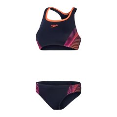 Speedo Women's Two Piece Swimsuit Navy/Pink