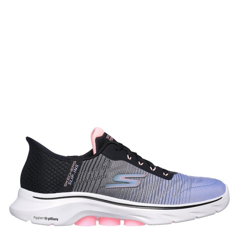 Skechers Go Walk 7 Slip On Runners Womens Blk/Multi