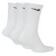 Nike 3 Pack Crew Socks Mens White/Black