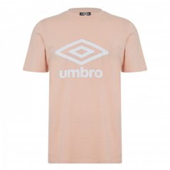 Umbro Large Logo T-Shirt Pink/White