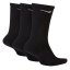 Nike 3 Pack Crew Socks Mens Black