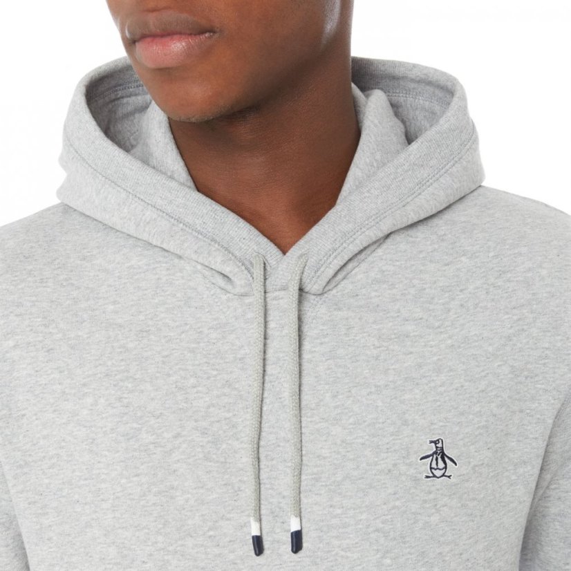 Original Penguin Fleece Popover Hoodie Grey 080