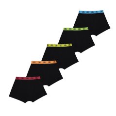 Giorgio Junior Boys 5-Pack Comfort Trunks Black / Bright