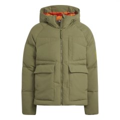 adidas Big Baffle Down Jacket Mens Focus Olive