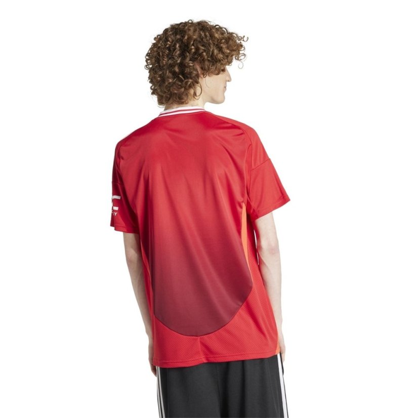 adidas Manchester United Home Shirt 2024 2025 Adults Red