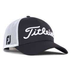Titleist Men's Tour Performance Mesh Golf Cap Black/White