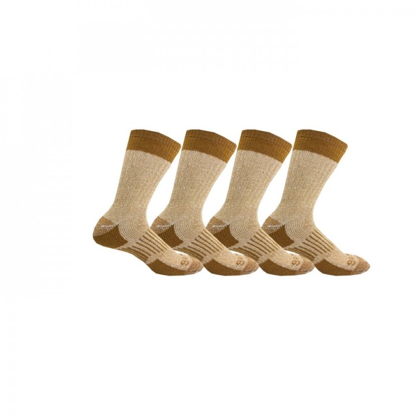 Gelert 4Pk Crw Socks Mens Yellow