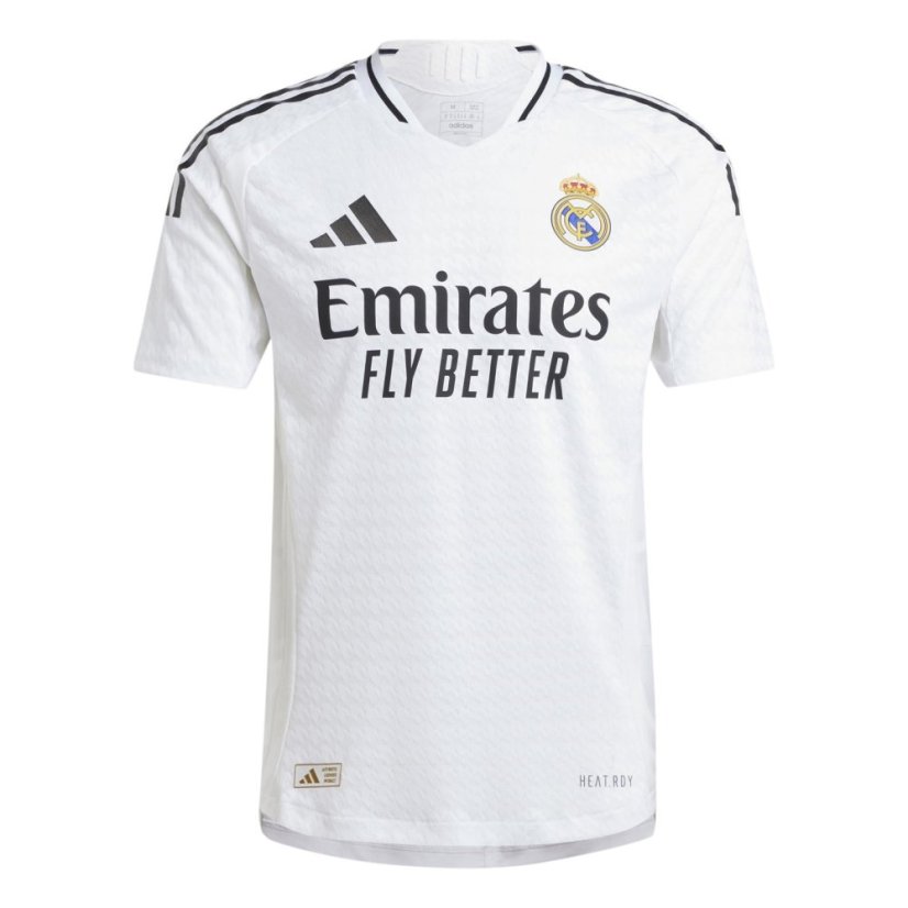 adidas Real Madrid Home Authentic Shirt 2024 2025 Adults White