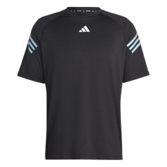 adidas 3 Stripe pánske tričko Black