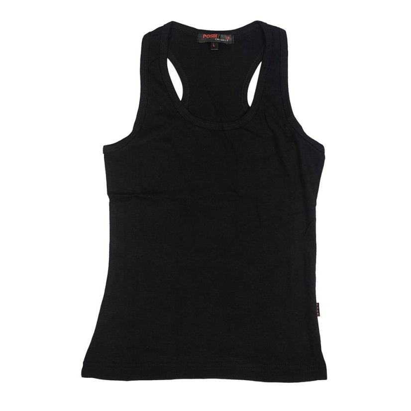 Miss Posh Vest Top Ladies Black