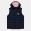 Hype Kids' Detachable Hood Gilet Navy/Pink