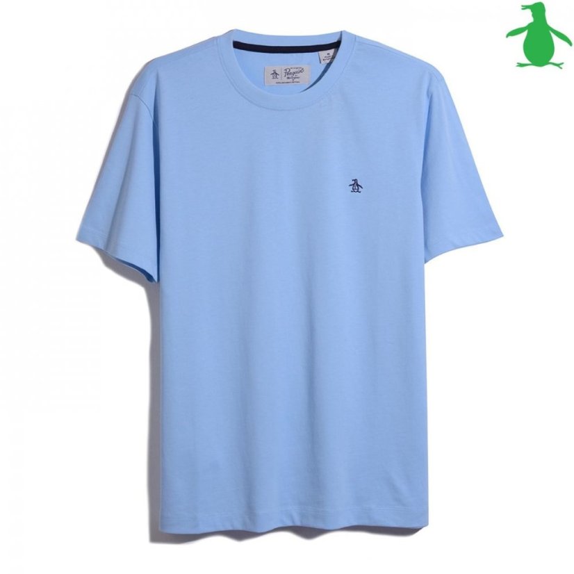 Original Penguin Pin Point Embroidered T-Shirt Cerulean 496