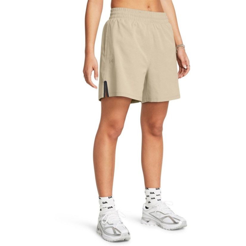 Under Armour Women's Vented Performance Gym Shorts Brown