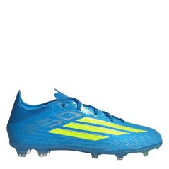 adidas F50 Elite Childrens Firm Ground Football Boots Blue/Yellow