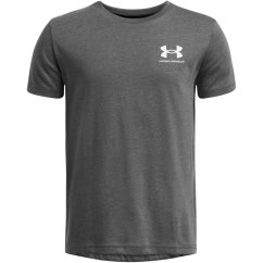 Under Armour Cotton Short Sleeve T-Shirt Junior Boys Castlerock Hthr