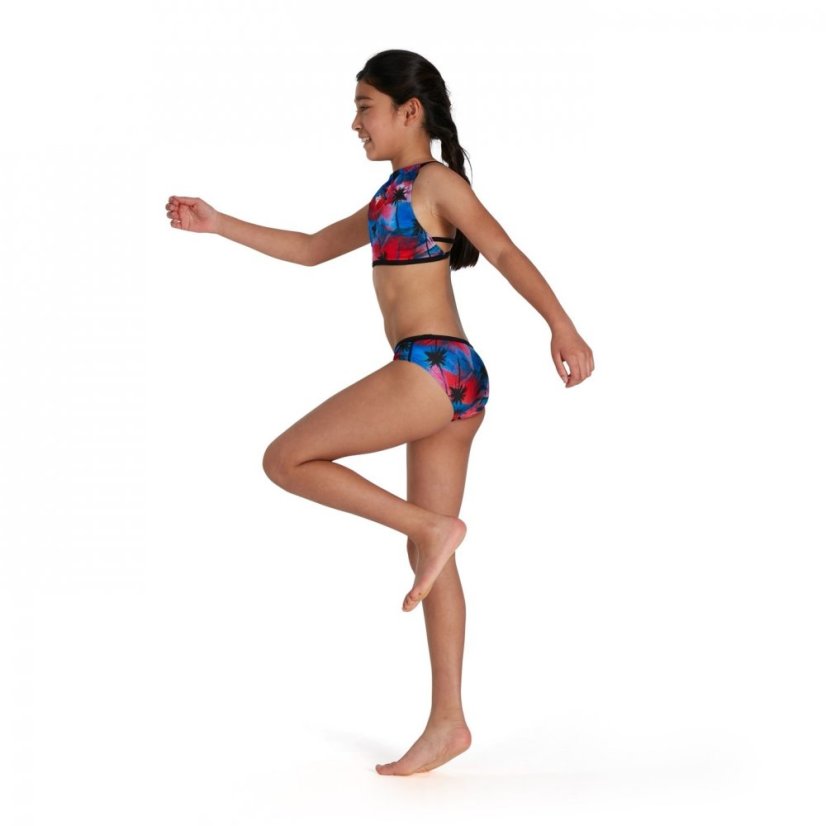 Speedo Star 2 Piece Junior Girls Red/Blue