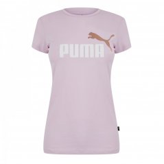 Puma Logo 2 color Tee Grape Mist