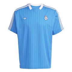 adidas Real Madrid Icons Shirt 2025 2026 Adults Blue/White
