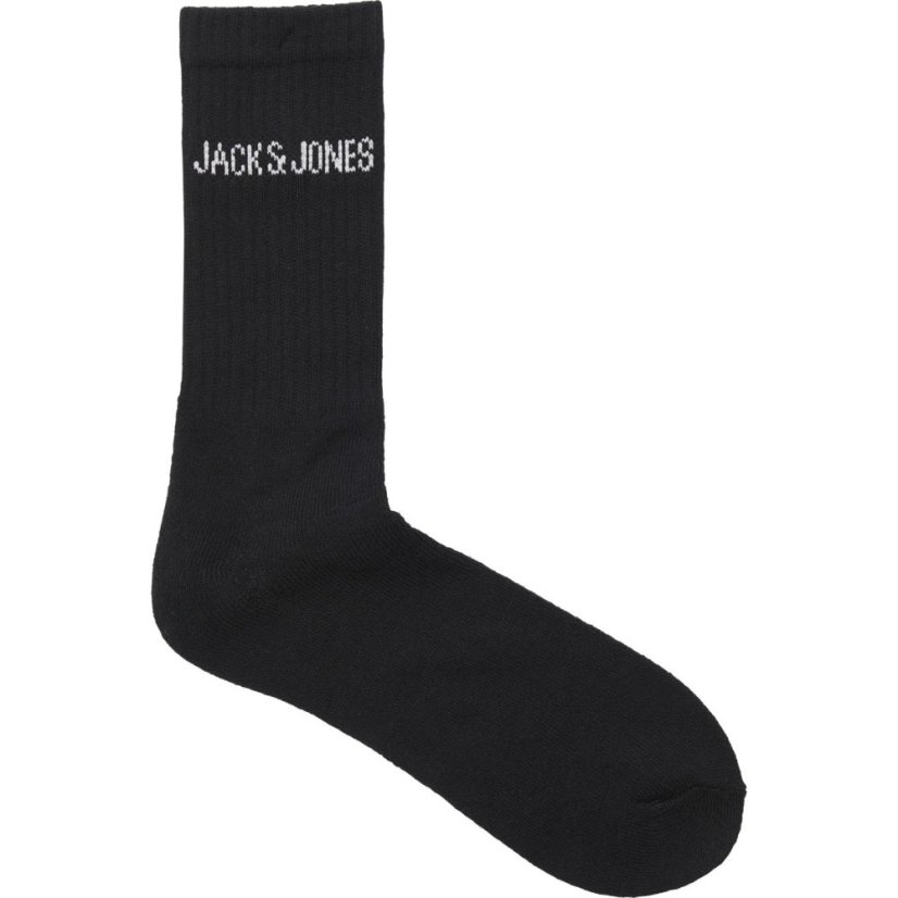 Jack and Jones Regen Mens 5-Pack Crew Socks Black