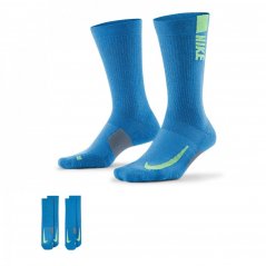 Nike Multiplier Crew Running Socks 2 Pack Unisex Adults Multi-Color