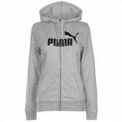 Puma No1 Logo Hoodie Ladies Grey