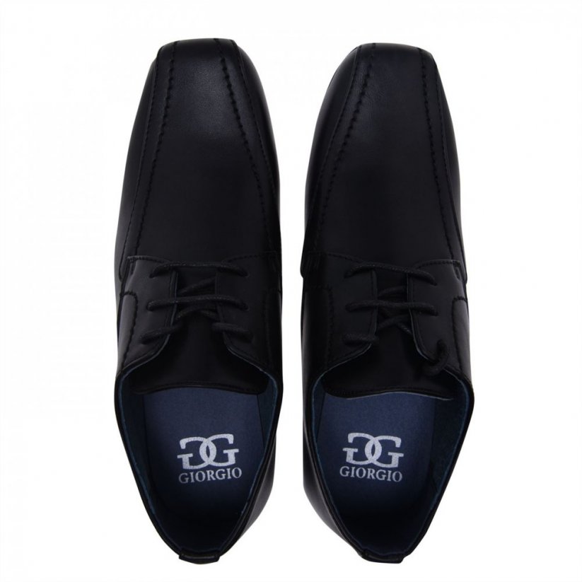Giorgio Bourne Lace Junior Boys Shoes Black