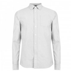 Firetrap Basic Oxford Shirt Grey