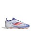 adidas F50 Pro Childrens Firm Ground Football Boots White/Red/Blue