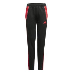 adidas Tiro 24 Slim Training Tracksuit Bottoms Kids Black/Ruby