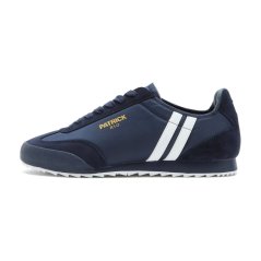 Patrick Men's Rio Runner Heritage Low-Top Trainers Navy/White