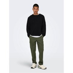 Only Men's Cargo Trousers Olive Night