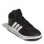 adidas Hoops Mid- High Tops Junior Boys Black/White