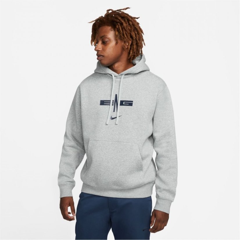 Nike Men's Pullover Fleece Hoodie Grey/Obsidian