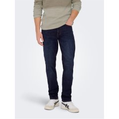 Only and Sons Men's Mat Tapered Jeans Dark Blue Denim