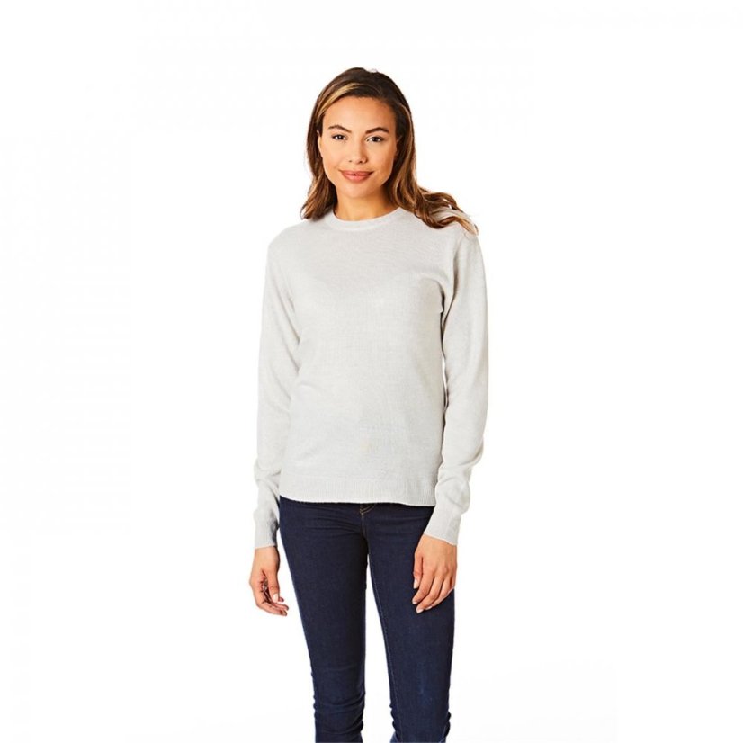 Light and Shade Supersoft Jumper Ladies Light Grey