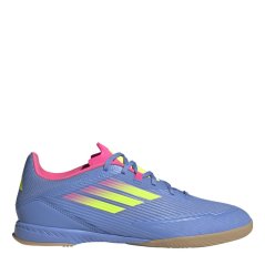 adidas Unisex Adults F50 League Indoor Football Boots Blue/Lucid Lemo