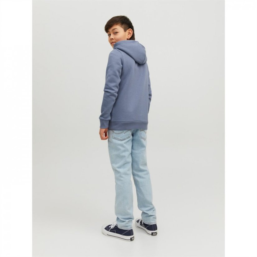 Jack and Jones Logo Hoodie Junior Boys Flint Stone