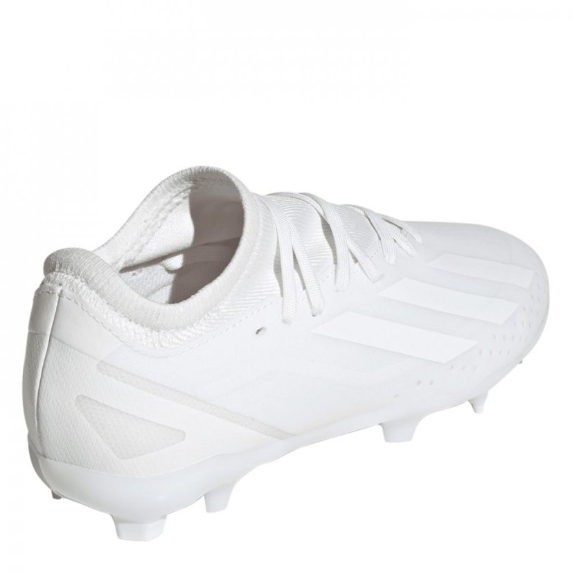 adidas X Crazyfast League Junior Firm Ground Boots White/White