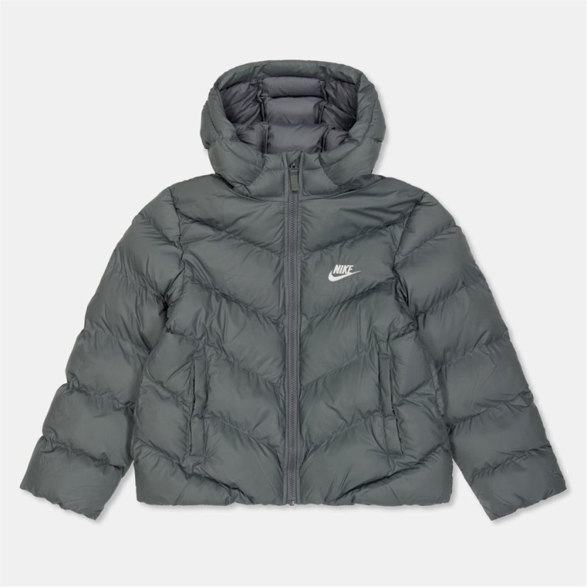 Nike Loose-Fit Puffer Jacket Juniors Grey