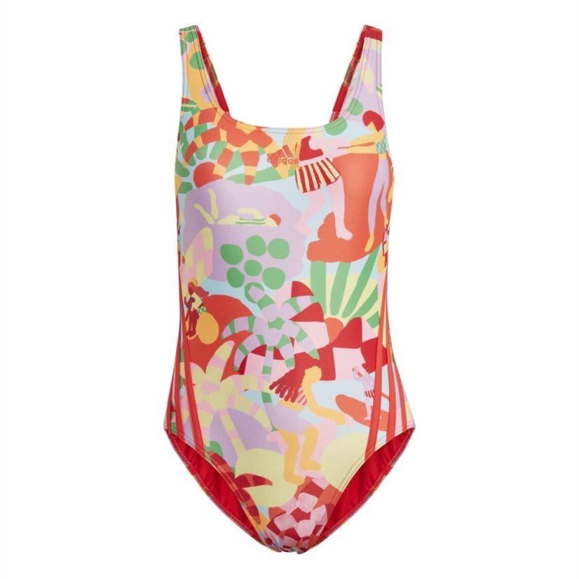 adidas Graphic Farm Swimsuit Womens pearl citrine