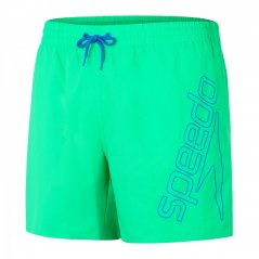 Speedo Boom Logo 16 Inch Swim pánske šortky Green/Blue