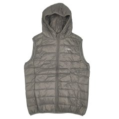 Lee Cooper Down Hooded Gilet Ladies Grey