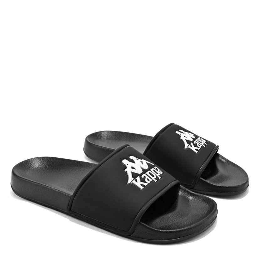 Kappa Authentic Logo Slides Mens Black