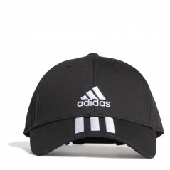 adidas 3-Stripes Baseball Cap Black/White