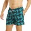 Ript Turtle Print Swim Shorts Mens Navy/Turquoise