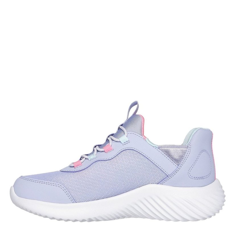 Skechers Bounder - Simple Cute Slip On Runners Girls Lavender