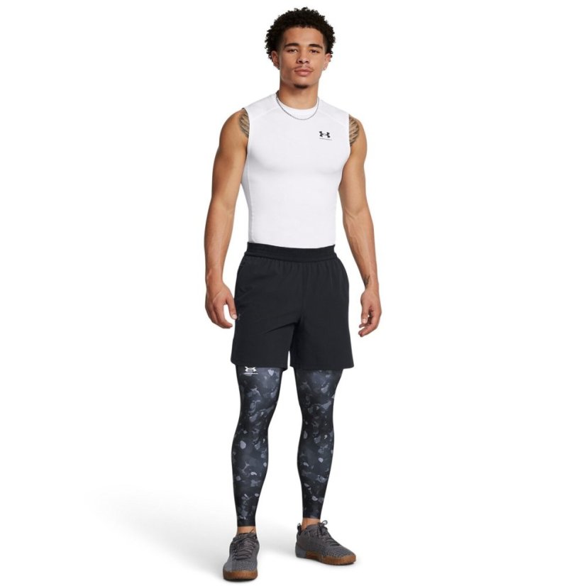 Under Armour Armour Ua Hg Prtd Lgs Baselayer Legging Mens Black/White