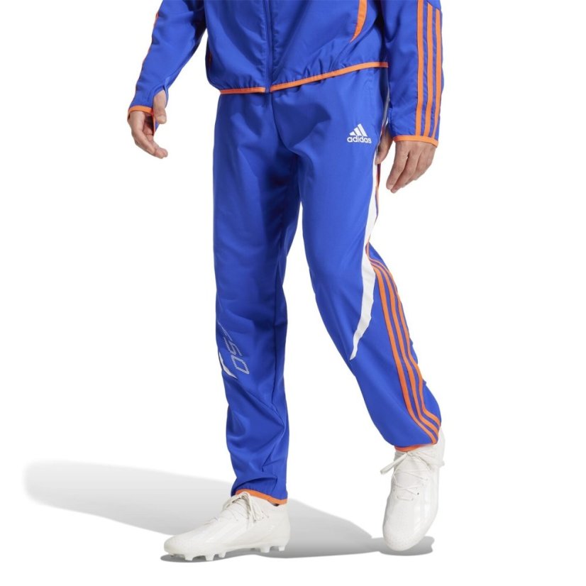 adidas F50 Woven Tracksuit Bottoms Mens Blue